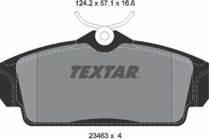 Textar Σετ τακάκια, Δισκόφρενα - 2346302