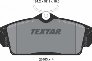 Textar Σετ τακάκια, Δισκόφρενα - 2346302