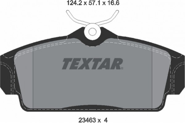 Textar Σετ τακάκια, Δισκόφρενα - 2346302
