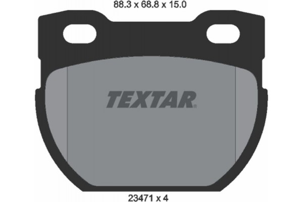 Textar Σετ τακάκια, Δισκόφρενα - 2347101