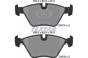 Textar Σετ τακάκια, Δισκόφρενα - 2347402