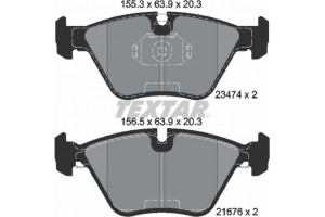 Textar Σετ τακάκια, Δισκόφρενα - 2347402