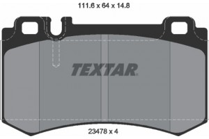 Textar Σετ τακάκια, Δισκόφρενα - 2347802