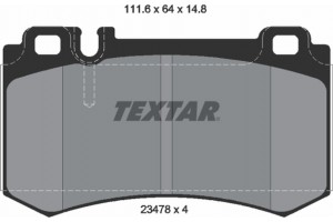 Textar Σετ τακάκια, Δισκόφρενα - 2347802