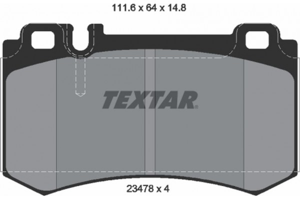 Textar Σετ τακάκια, Δισκόφρενα - 2347802