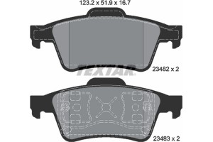 Textar Σετ τακάκια, Δισκόφρενα - 2348202