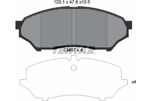 Textar Σετ τακάκια, Δισκόφρενα - 2348701