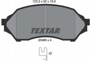Textar Σετ τακάκια, Δισκόφρενα - 2349002