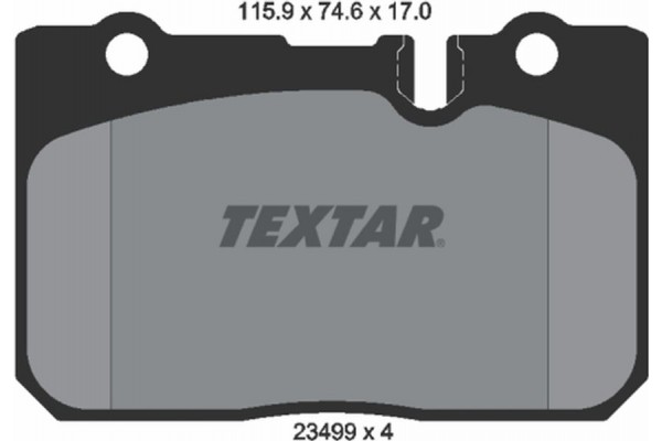 Textar Σετ τακάκια, Δισκόφρενα - 2349901