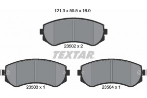 Textar Σετ τακάκια, Δισκόφρενα - 2350201