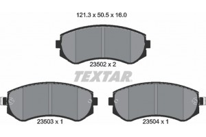 Textar Σετ τακάκια, Δισκόφρενα - 2350201