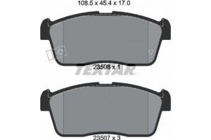 Textar Σετ τακάκια, Δισκόφρενα - 2350801