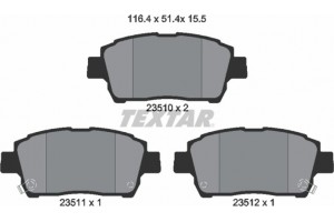 Textar Σετ τακάκια, Δισκόφρενα - 2351002