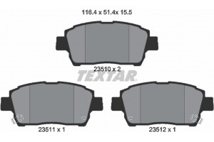 Textar Σετ τακάκια, Δισκόφρενα - 2351002