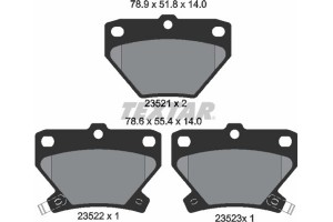 Textar Σετ τακάκια, Δισκόφρενα - 2352101