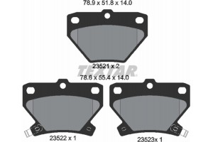 Textar Σετ τακάκια, Δισκόφρενα - 2352101
