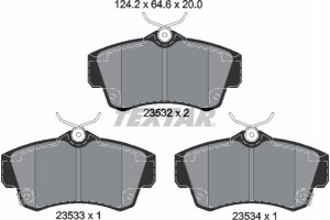 Textar Σετ τακάκια, Δισκόφρενα - 2353202