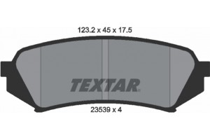 Textar Σετ τακάκια, Δισκόφρενα - 2353902