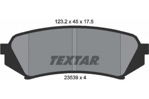 Textar Σετ τακάκια, Δισκόφρενα - 2353902