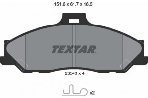 Textar Σετ τακάκια, Δισκόφρενα - 2354001