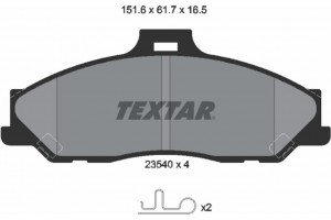 Textar Σετ τακάκια, Δισκόφρενα - 2354001
