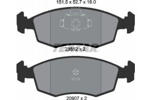 Textar Σετ τακάκια, Δισκόφρενα - 2355202