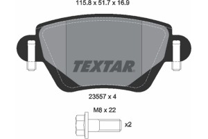 Textar Σετ τακάκια, Δισκόφρενα - 2355702