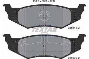 Textar Σετ τακάκια, Δισκόφρενα - 2356102