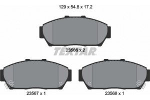 Textar Σετ τακάκια, Δισκόφρενα - 2356601