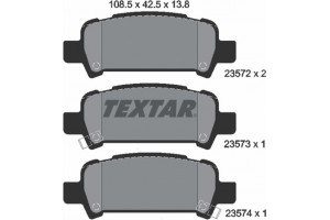 Textar Σετ τακάκια, Δισκόφρενα - 2357202