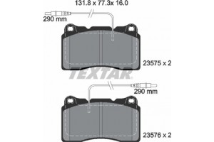 Textar Σετ τακάκια, Δισκόφρενα - 2357501