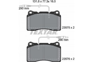 Textar Σετ τακάκια, Δισκόφρενα - 2357501