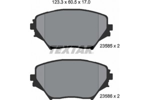 Textar Σετ τακάκια, Δισκόφρενα - 2358501