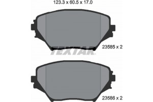 Textar Σετ τακάκια, Δισκόφρενα - 2358501