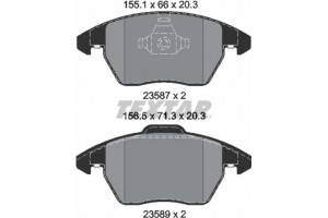 Textar Σετ τακάκια, Δισκόφρενα - 2358704