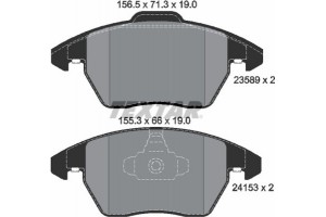 Textar Σετ τακάκια, Δισκόφρενα - 2358901