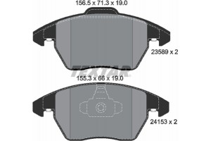 Textar Σετ τακάκια, Δισκόφρενα - 2358901