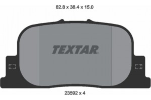 Textar Σετ τακάκια, Δισκόφρενα - 2359201