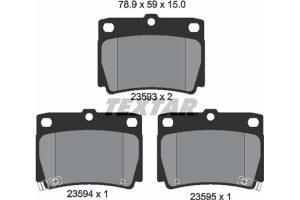 Textar Σετ τακάκια, Δισκόφρενα - 2359301