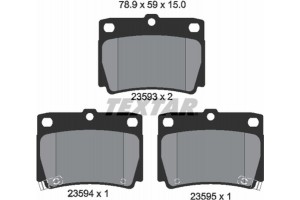 Textar Σετ τακάκια, Δισκόφρενα - 2359301