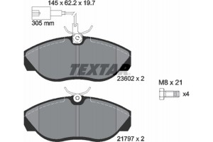 Textar Σετ τακάκια, Δισκόφρενα - 2360201