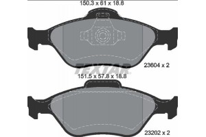 Textar Σετ τακάκια, Δισκόφρενα - 2360406