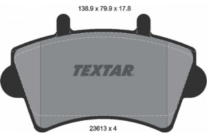 Textar Σετ τακάκια, Δισκόφρενα - 2361301