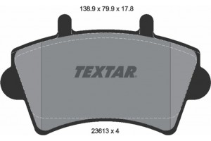 Textar Σετ τακάκια, Δισκόφρενα - 2361301