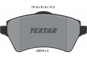 Textar Σετ τακάκια, Δισκόφρενα - 2361501