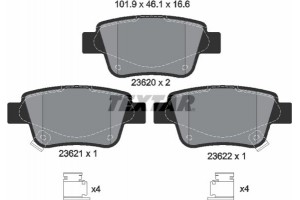Textar Σετ τακάκια, Δισκόφρενα - 2362002