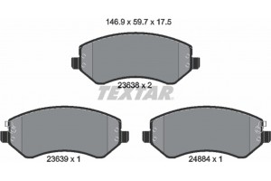 Textar Σετ τακάκια, Δισκόφρενα - 2363801