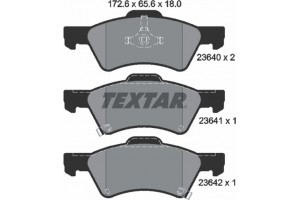 Textar Σετ τακάκια, Δισκόφρενα - 2364001