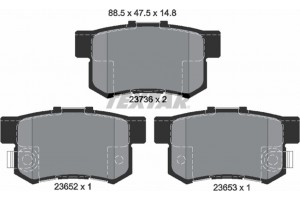 Textar Σετ τακάκια, Δισκόφρενα - 2365201