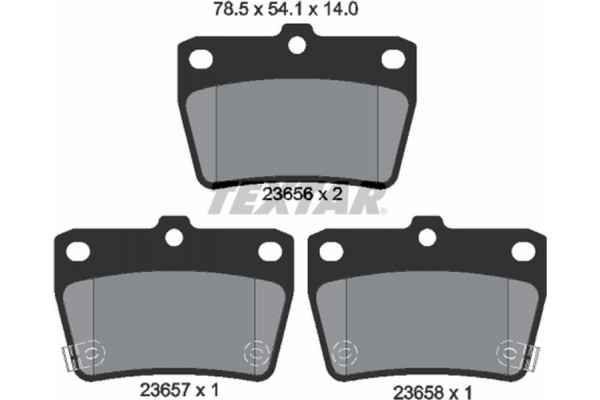 Textar Σετ τακάκια, Δισκόφρενα - 2365601 Textar Σετ τακάκια, Δισκόφρενα - 2365601
